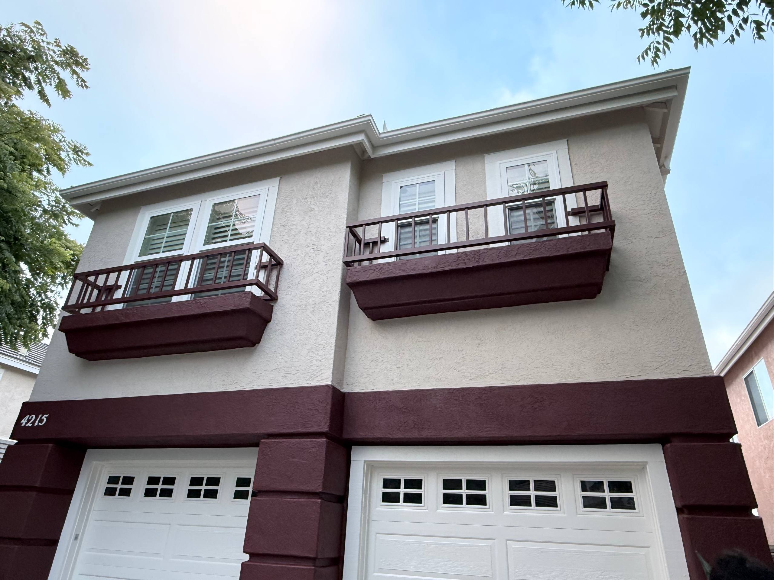Completed exterior paint job, Carmel Valley CA