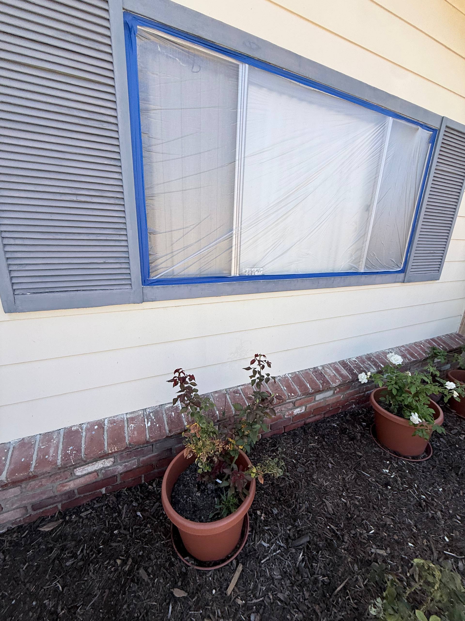 Freshly painted window shutters, Rancho Santa Margarita CA