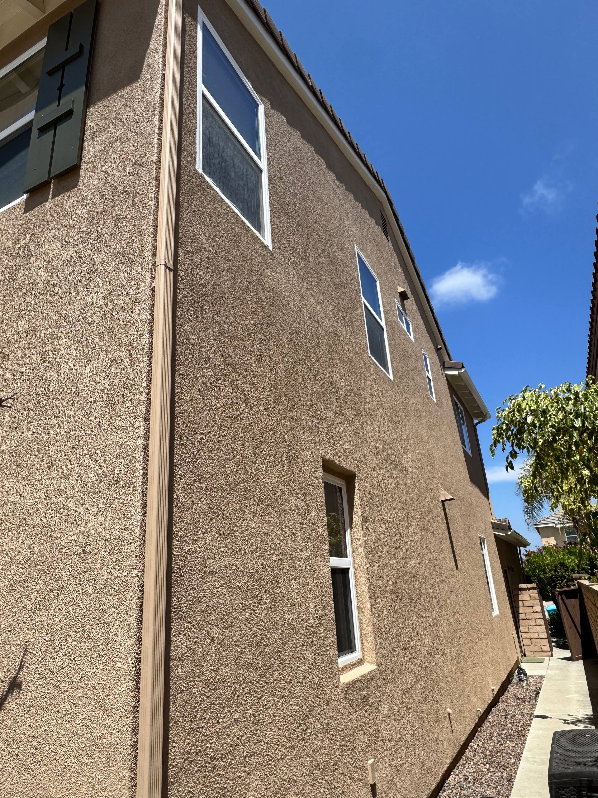 Exterior side facade painting, San Clemente CA