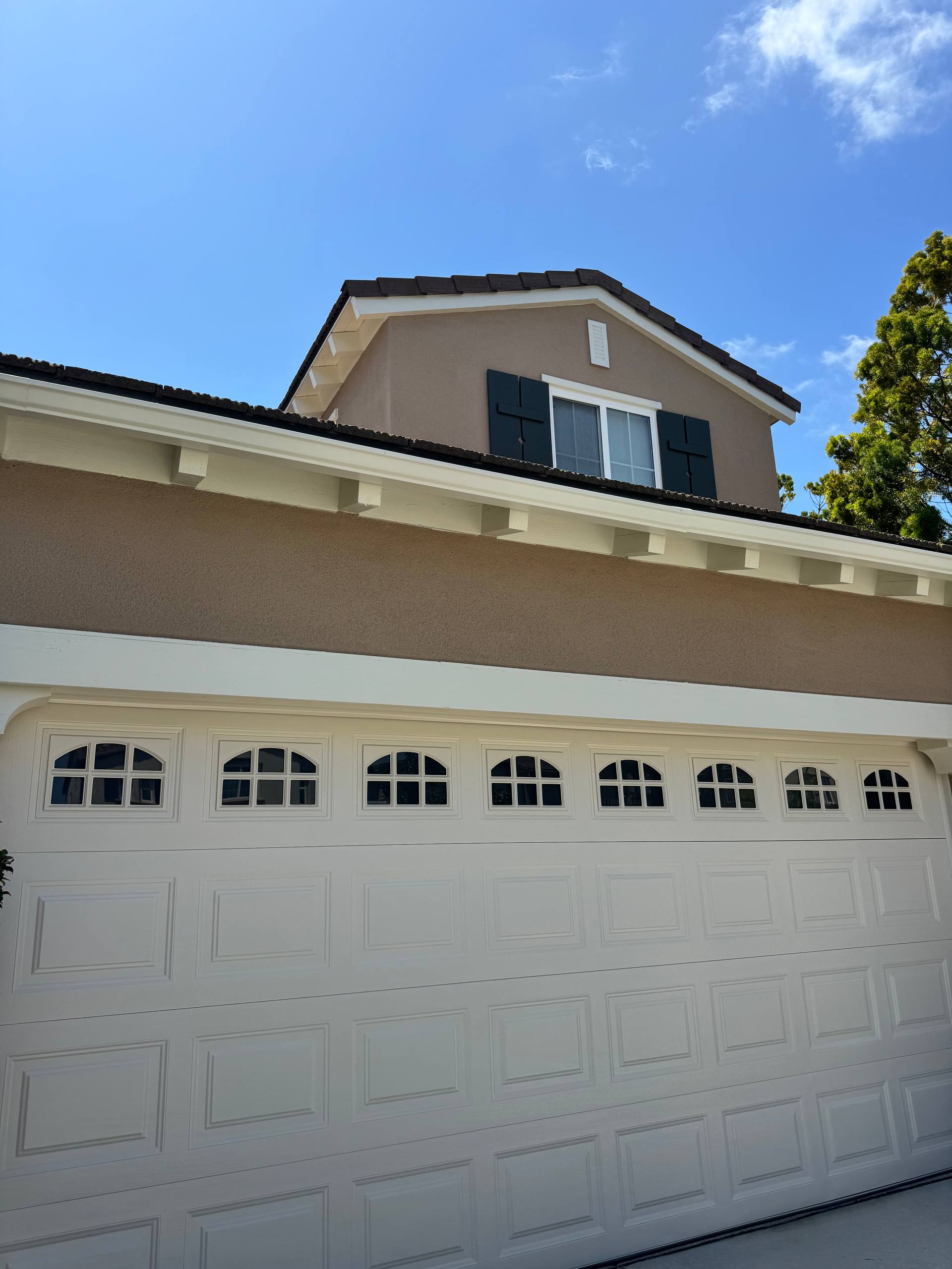 Exterior garage painting, San Clemente CA