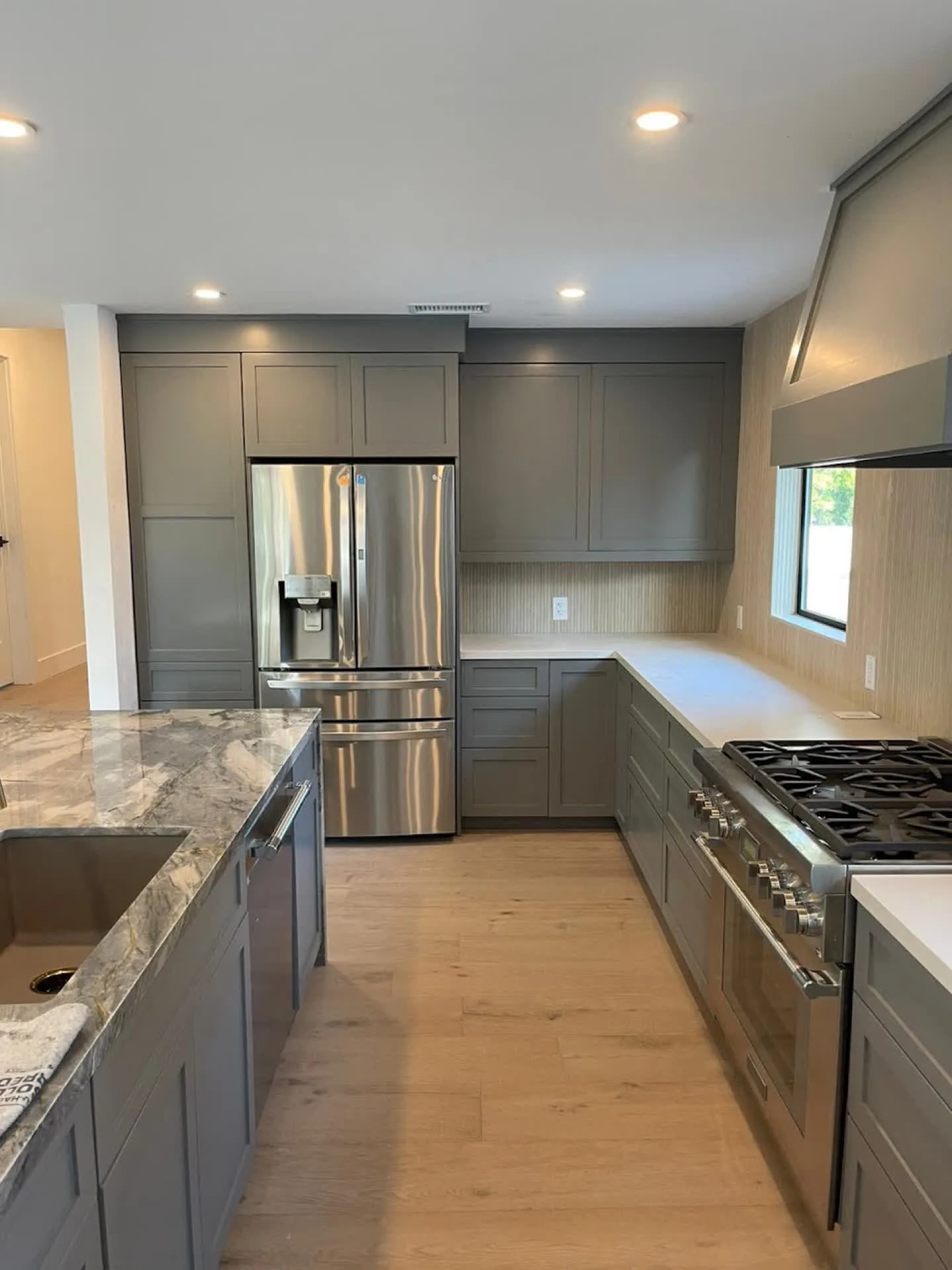 After: kitchen cabinet repaint