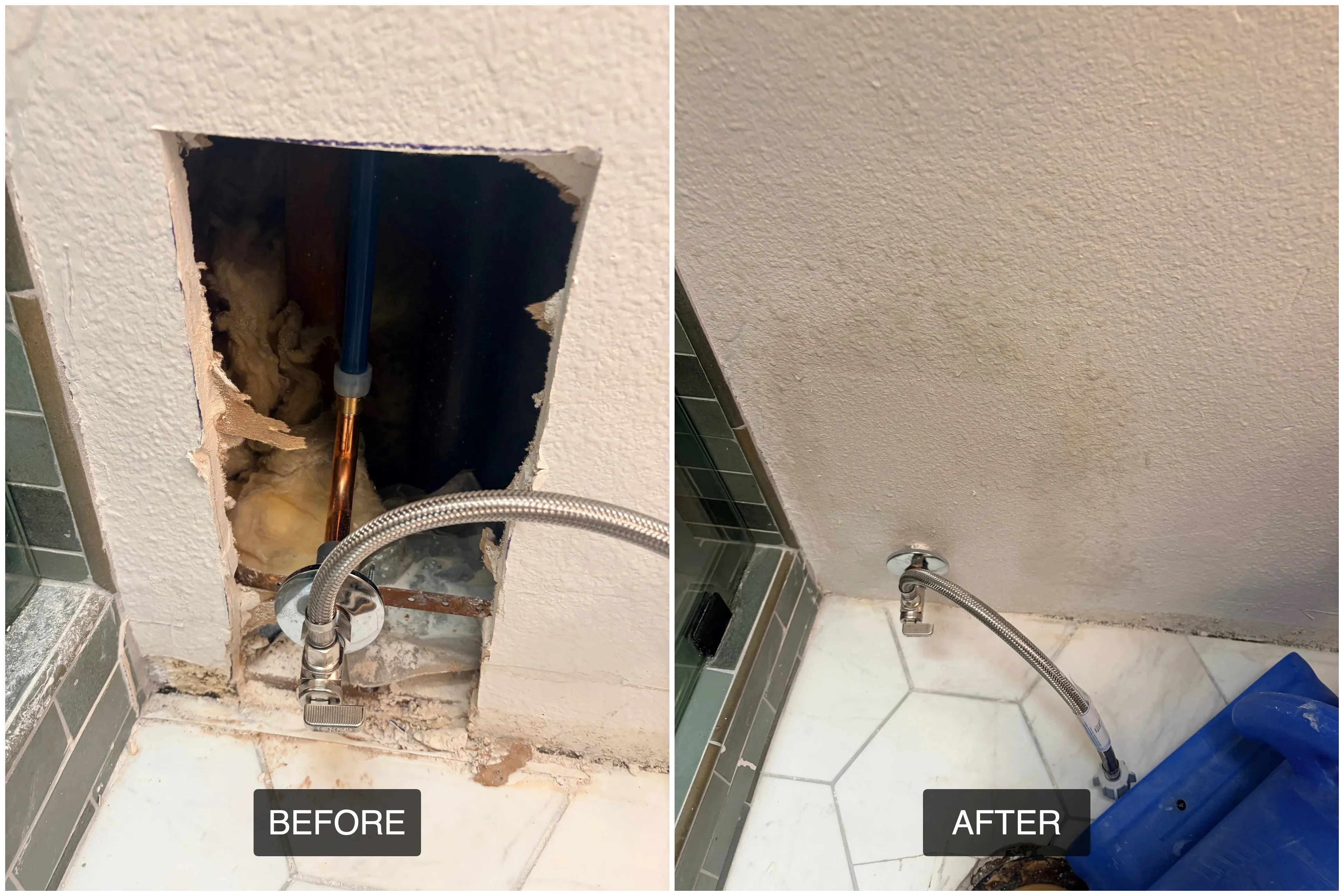 Before & After — Drywall Repair, San Diego
