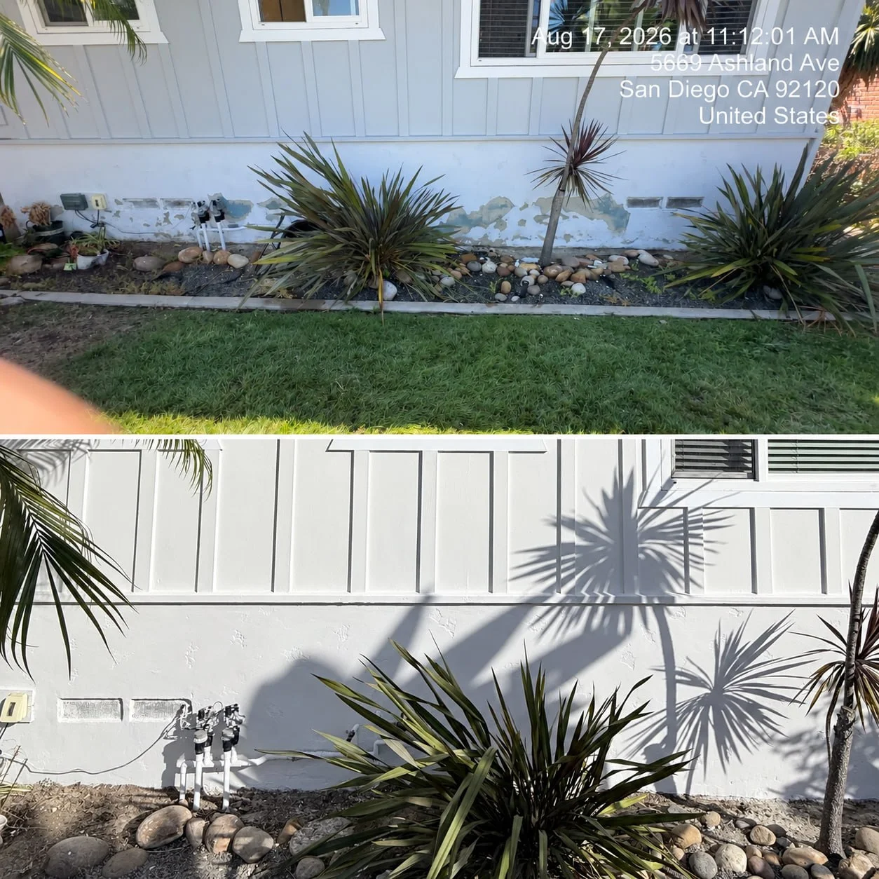 Before & After — Stucco Repair, San Diego
