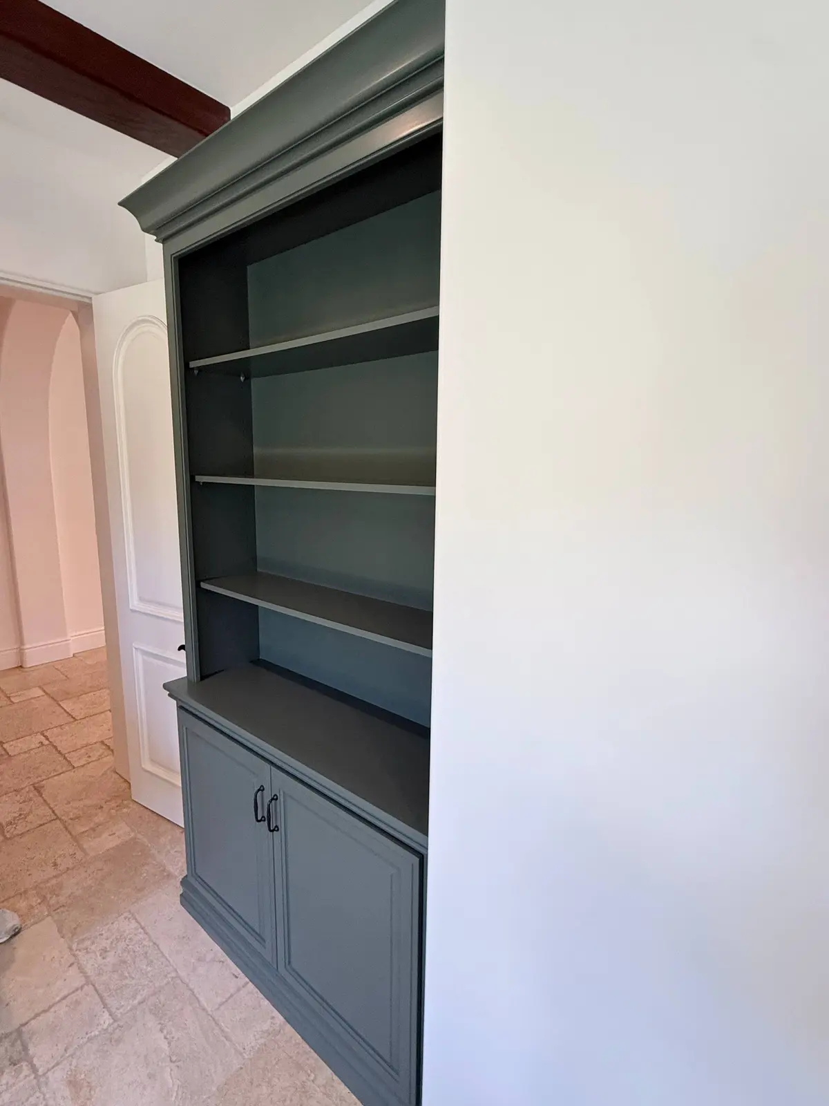 Painted office storage cabinet in Encinitas, CA