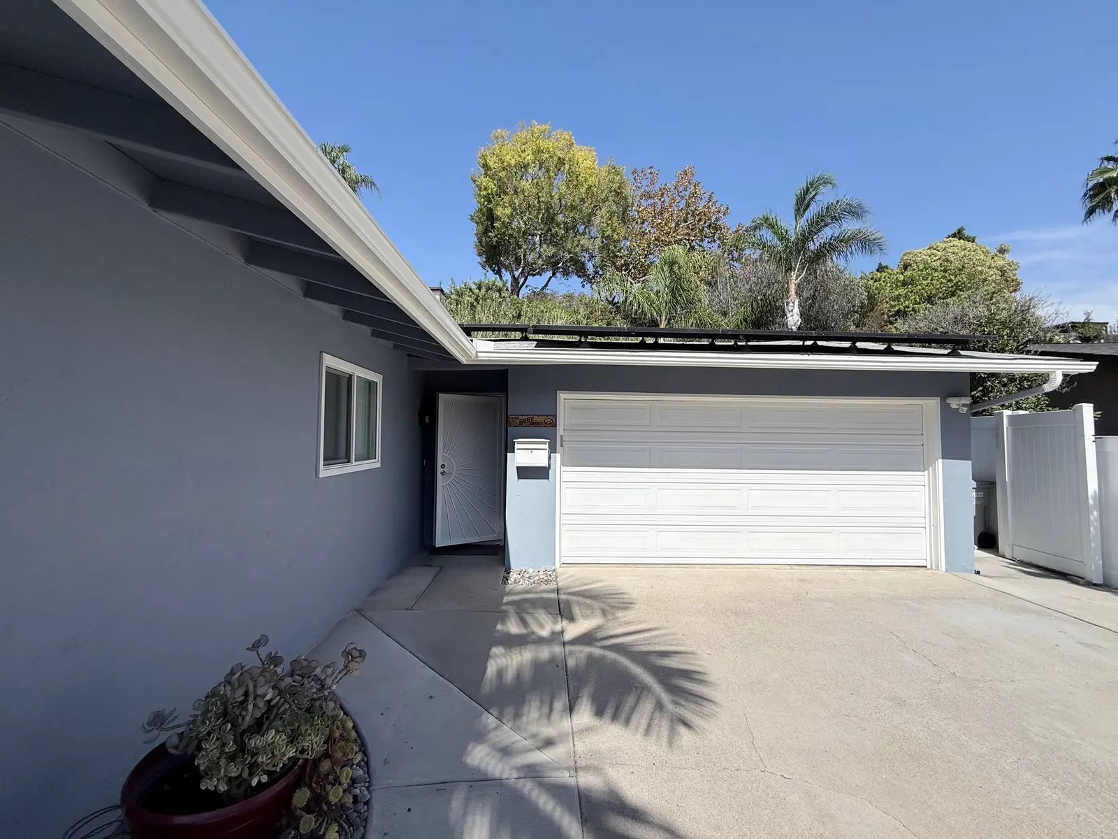 Completed exterior stucco repaint in Clairemont, San Diego