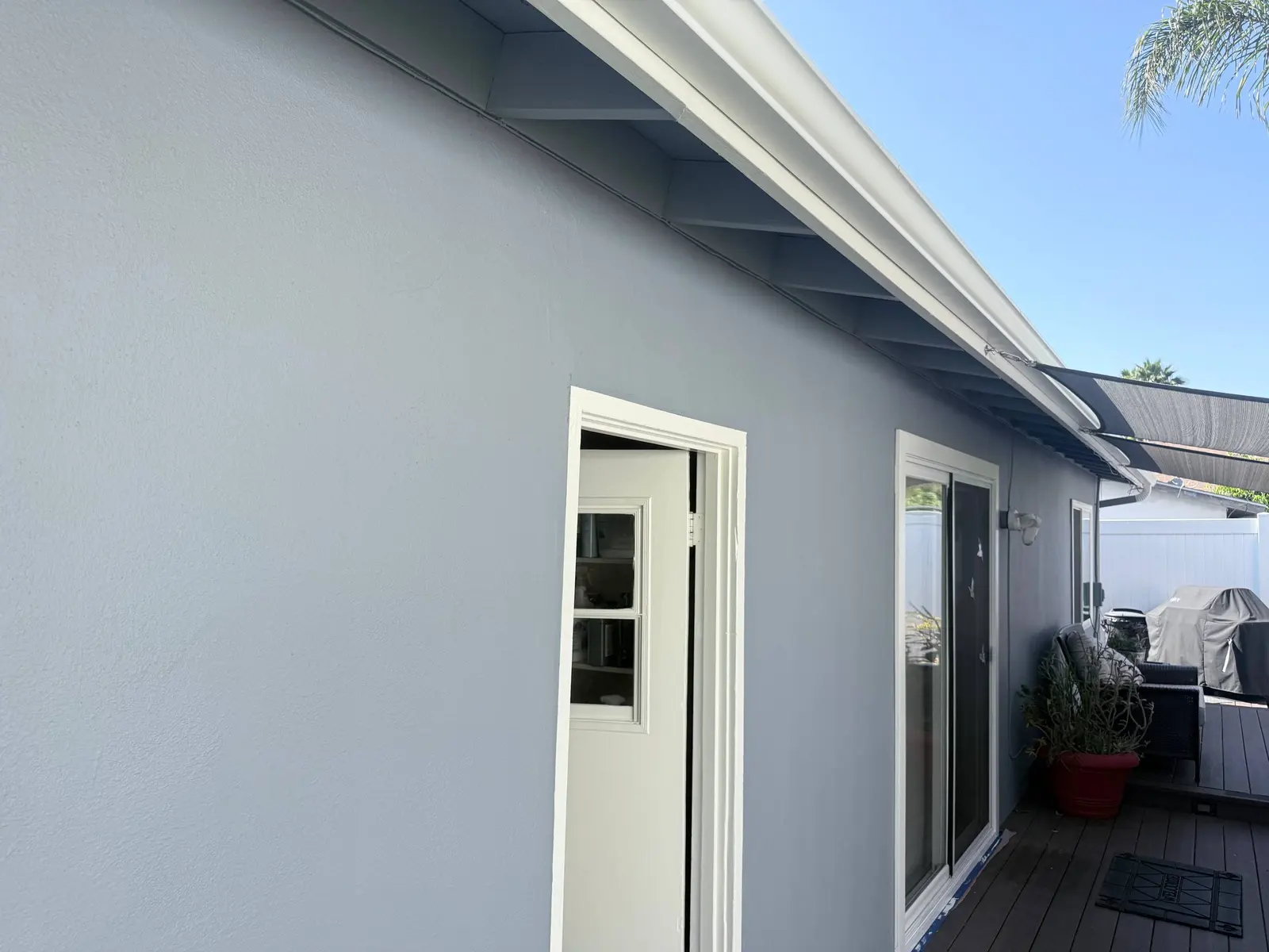 Exterior wall and trim painting in Clairemont, San Diego