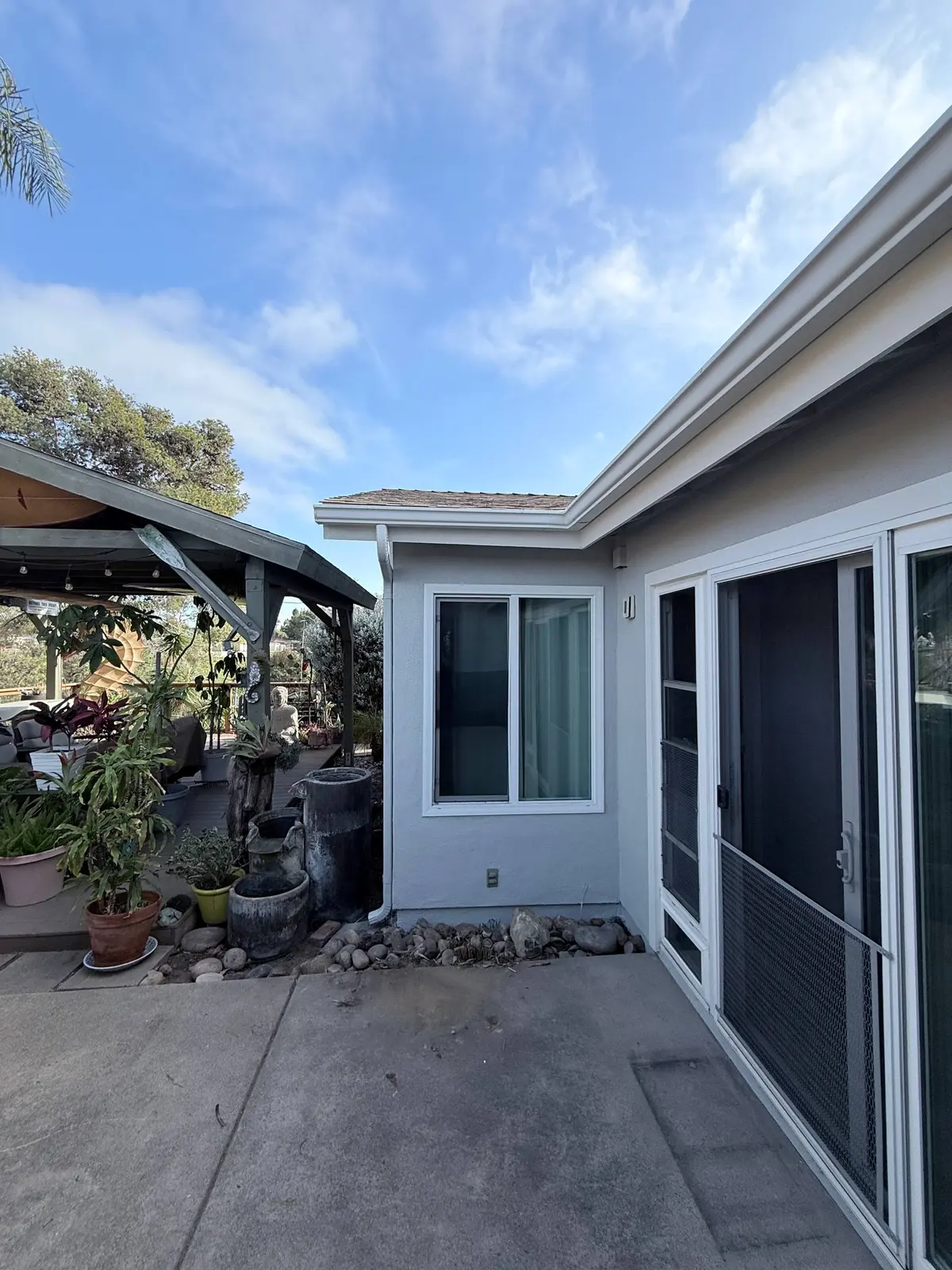 Finished Exterior Stucco Walls
