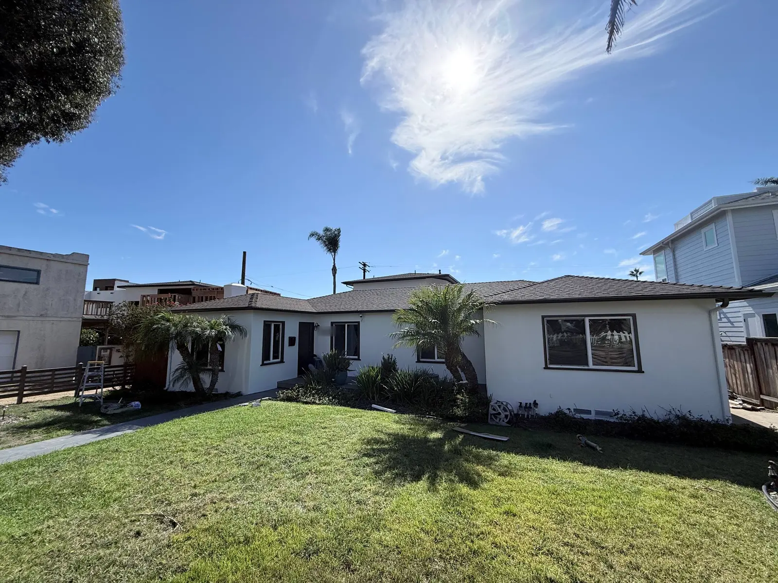 Completed full exterior repaint in La Jolla