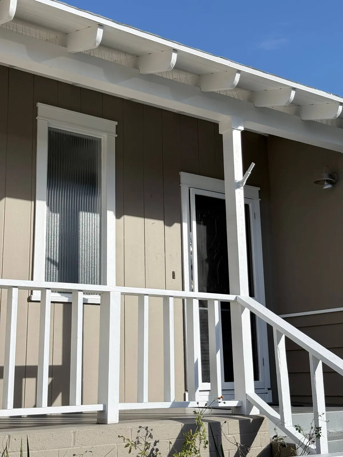 Exterior entry, siding and trim painting in North Park, San Diego