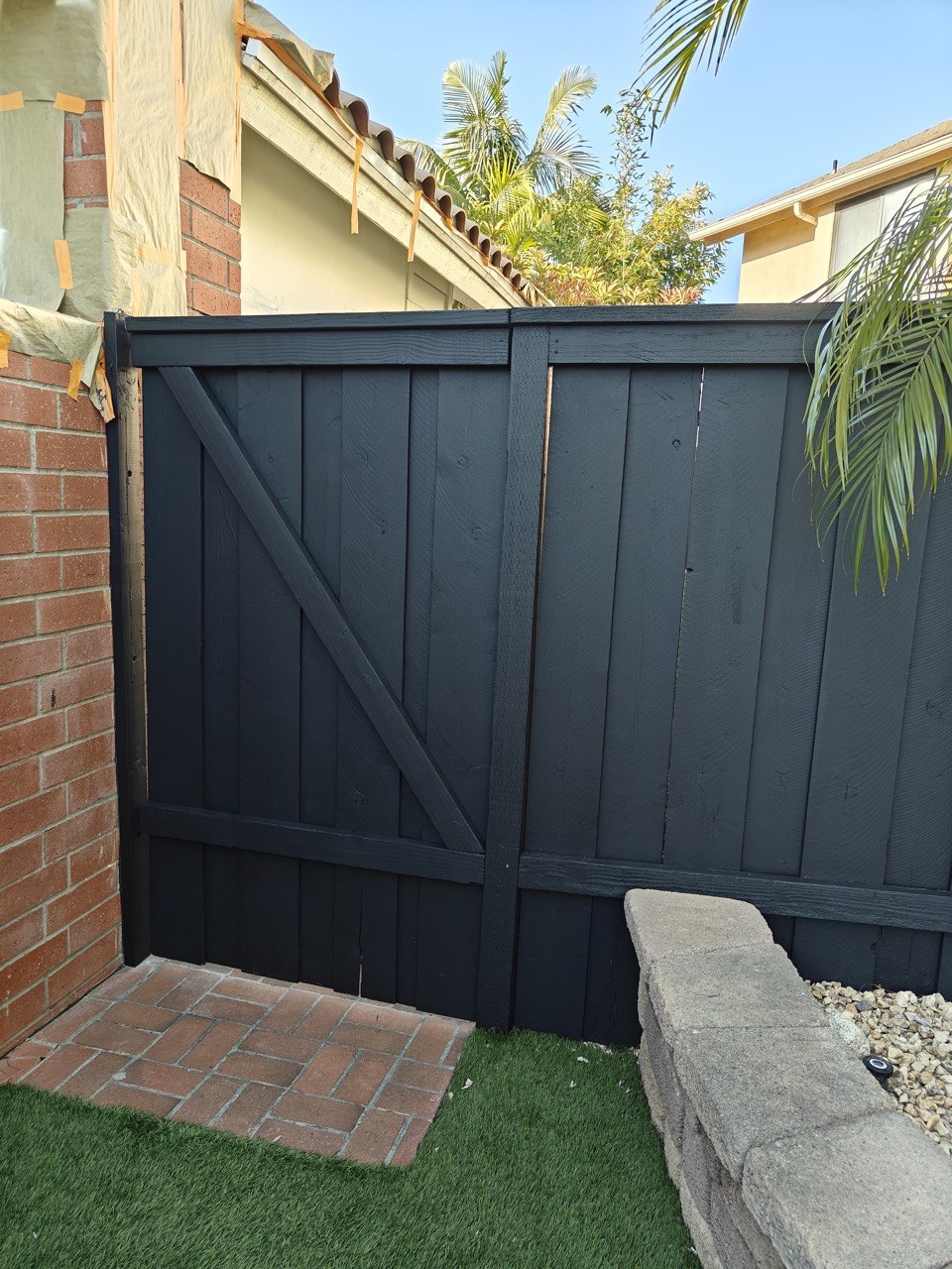 Wood fence staining, Orange County